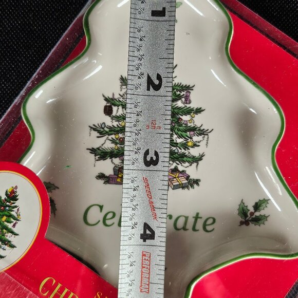 5 Inch Celebrate Spode Christmas Tree Dish New - Picture 6 of 8